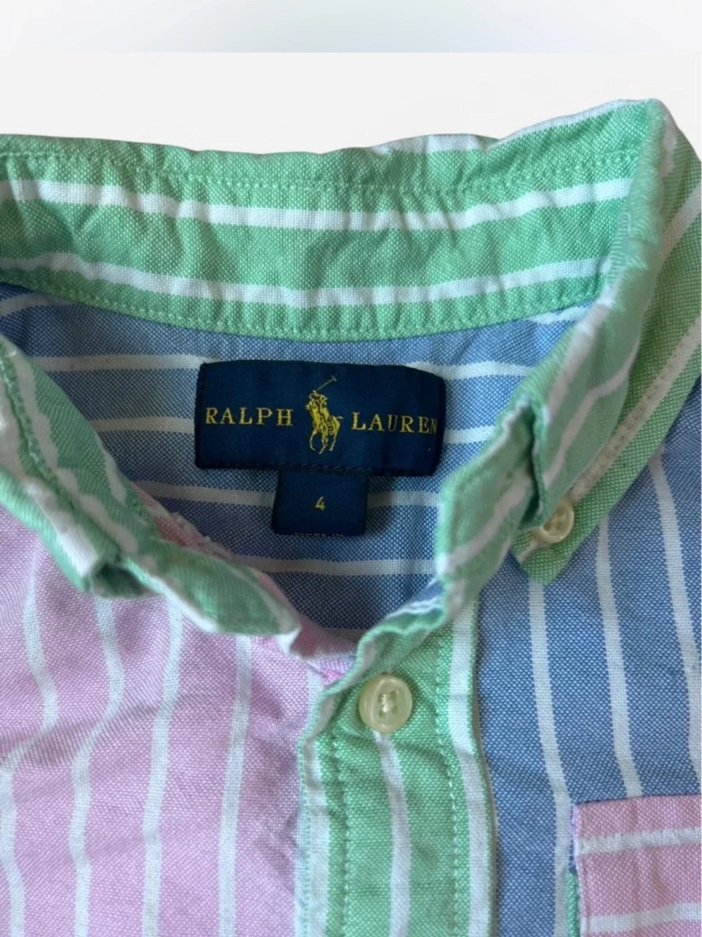 Ralph Lauren Multicolor Striped Button-Down Shirt for Kids